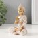 Souvenir Polystone "Buddha in a white robe" 5x9.5x12 cm