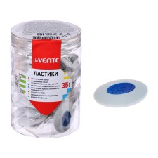 Eraser Devente Core, synthetics 43 x 31 x 9mm, oval, plastic holder, white (barcode on each eraser)