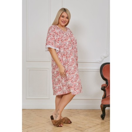 Women's dress, size 70, pink color-3