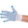 Workers, x/b gloves, knitting class 7, with PVC dots, white