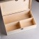Gift box 34 × 21.5 × 10.5 cm wooden 3 departments, with a closing lid, without painting