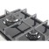 The hob Lex GVG 321 BL, gas, 2 burners, black