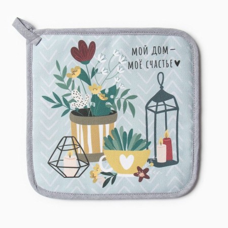 Group "My House - My Happiness" 19x19 sarzha, 100% cotton, Vatin 250g/m2-1