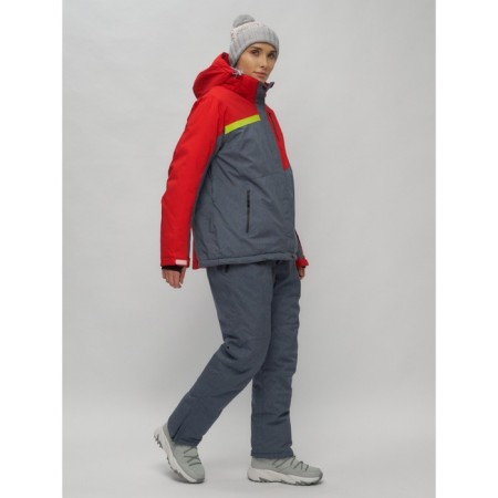 Ski suit female, size 58, red color-12