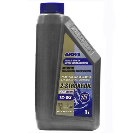 Motor oil for two-stroke engines API TC-W3 ABRO, 900 g