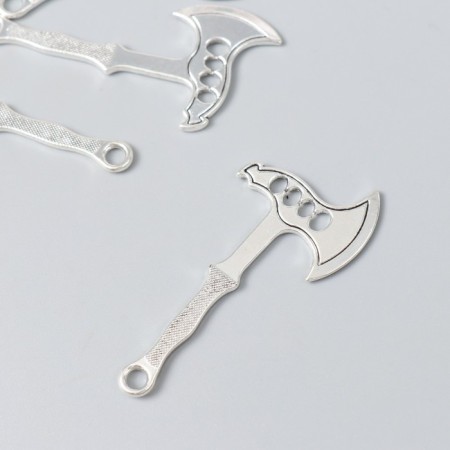 Decor for creativity Metal "ax" silver 2.8x5.9 cm
