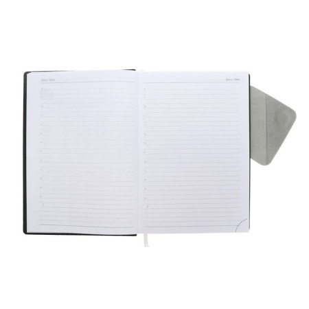 Leduced Diary, 205x150 mm 168 sheets, leatherette, block 70 g/m2, lies, magnetic refuge, gray-11