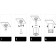 DK3030-WH overhead swing lamp for a change lamp SORO, IP20, 15W, GU5.3, LED, White, Paul