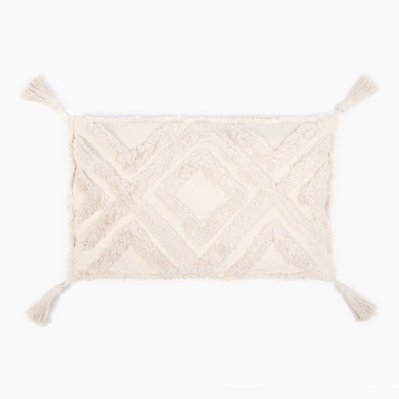 Decorative pillowcase "Ethel" boho, 30x50 cm, milk color, 100% cotton