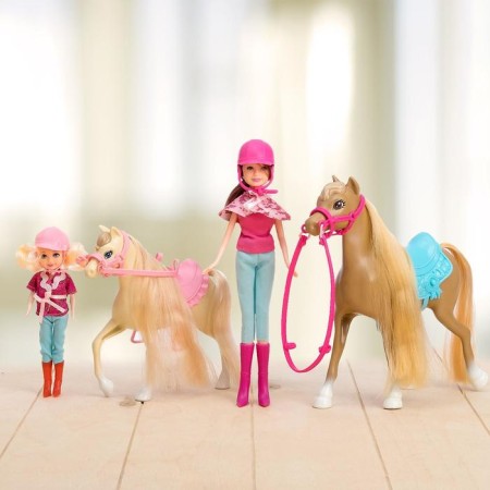 Game Set "Horse Walk": 2 dolls and 2 horses