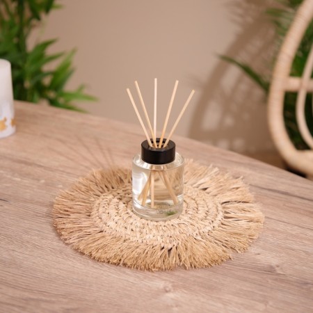 Wicker rug round 25x25 cm, sisal