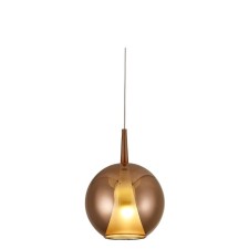 Suspended lamp without base Mantra Elsa, E27, 1x20W, 350 mm, Copper color