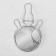 The desktop mirror is a suspended “circle”, bilateral, with an increase, D mirror surface 9 cm, silver color