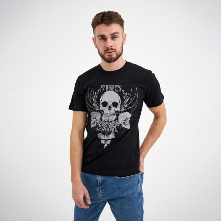 Men's T -shirt KAFTAN SKULL r. 54, black