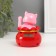Plastic pendulum "Happy cat in a cash bag" White 7x7x9 cm