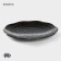 Serving porcelain magistro "Night Rain", 17.7 × 2.2 cm, black color