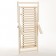 Flexible deck chair with armrests, linden 64x125x11 cm