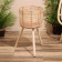 A set of wicker pots, 3 pcs, height 44x44x56 cm