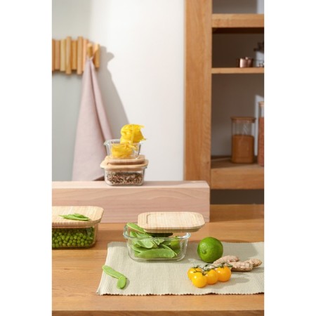 Smart Solutions baking and storage container with bamboo cover, 800 ml-5