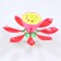 Candle for Cake Musical "Tulip", red, 12 × 5 cm