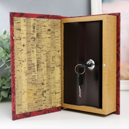 Safe Brush Tree leatherette "Big-Ben" 21x13x5 cm-2