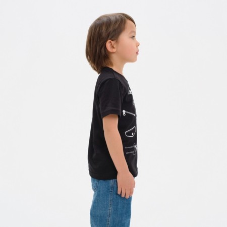 T-shirt Children's KAFTAN "jacket", black, height 86-92 (28)-1