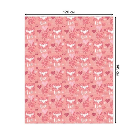 Tablecloth on the table "Pictures with love", rectangular, Saten, size 120x145 cm-1