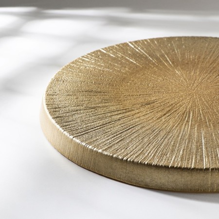 Serving dish "Link", d = 28 cm, gold color-2