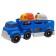 Eco-machine Funky Toys "Truck", with two machines, blue color, 30 cm