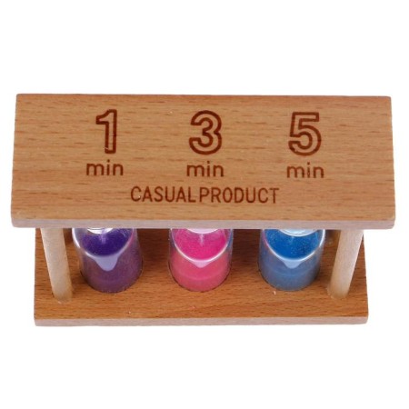 Sanding clock "CALT", for 1, 3, 5 minutes, 3 x 9 cm-4