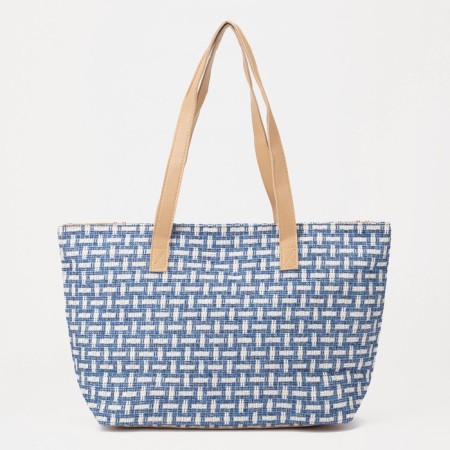Zipper bag with lightning, blue color