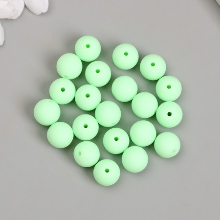 Beads for creativity plastic "Apple" matte d = 1.2 cm set 20 g-2