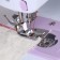 Feet for sewing machines, for shaking overhead