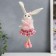 Souvenir "Bunny in the checkered skirt" mix 5x13 cm