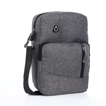 Male bag, gray color-1