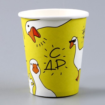 A single -time paper glass "Goose", 250 ml-1