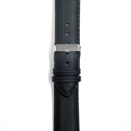 Watch strap, 22 mm, harness 80 mm, larynx 120 mm, genuine leather, black-2