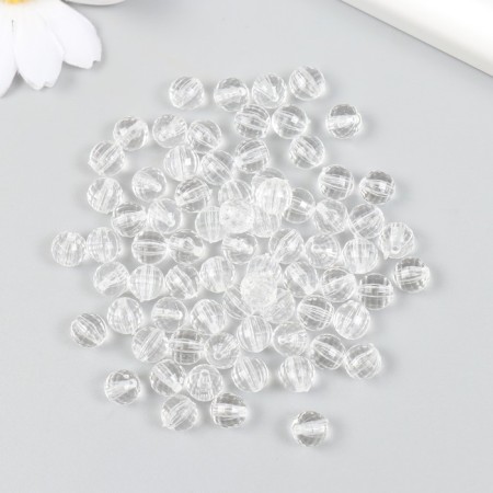 Beads for creativity plastic "Balls with faces - crystal" D = 0.8 set 20 g-1
