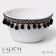 Basket for storage ladled handmade LadOOM "Mokko", 16.5 × 16.5 × 9 cm, white color