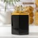 Ceramic bank for bulk products "Golden Wing", 10.5 × 16.5 cm, black color