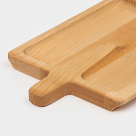 Board - Serving dish ADELICA "Lopata", 25 × 16.7 × 1.8 cm, saturated with mineral oil, birch-6