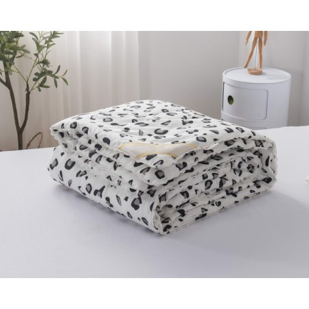 The blanket "Tabio", size 160x220 cm, black and white color-6