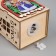 Christmas tree toy "House with the Snow Maiden", from batteries, glow warm white