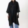 Rawlands adult poncho "for wet deeds", on buttons, oversize, black color