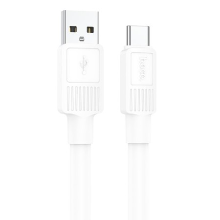 Hoco X84, Type -C cable - USB, 3 A, 1 m, data transfer, PVC, White