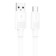 Hoco X84, Type -C cable - USB, 3 A, 1 m, data transfer, PVC, White