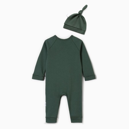 Kombineson with a hat of the crumb I am "spruce branches", height 86-92 cm, green-9