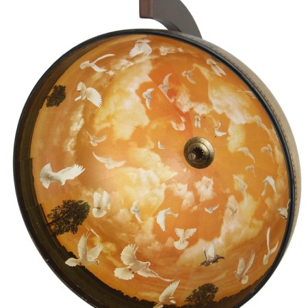 Globe bar decorative corner "Capombo map" 91x53x53 cm-9