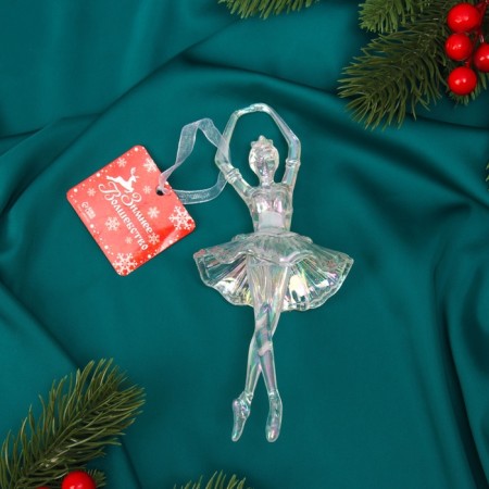 Jewelry decoration "Ballerina Lush Skirt overflow" 17x7.5 cm, transparent-2