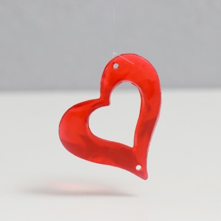 Wind music plastic "Heart" 4 tubes 11 figures 50 cm-3